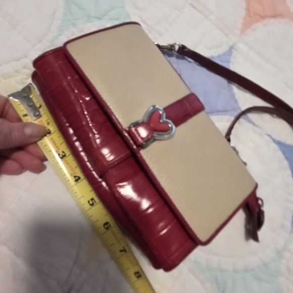 Brighton Red and Cream Crossbody Bag - Picture 4 of 14